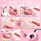 Electric Wax Seal Stamp Kit with Pink Gift Box, Wax Seal Warmer, 624 Pcs Wax Seal Beads, Wax Seal Stamp, Wax Spoon, Wax Seal Pens, Envelopes, Tweezers, Gift for Kids Girls Crafter DIY